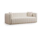 Atelier Del Sofa Sofá de 3 Plazas Crema Poliéster